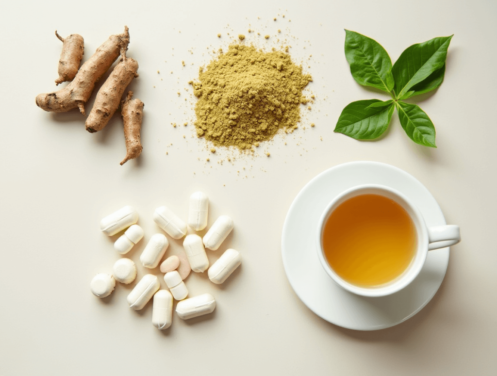 Natural adaptogens used in cortisol manager supplements for fat loss