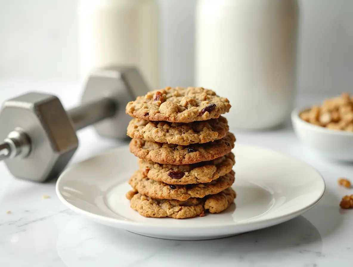 High-protein oatmeal raisin cookies